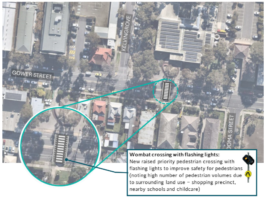 Gower Street near Preston Library