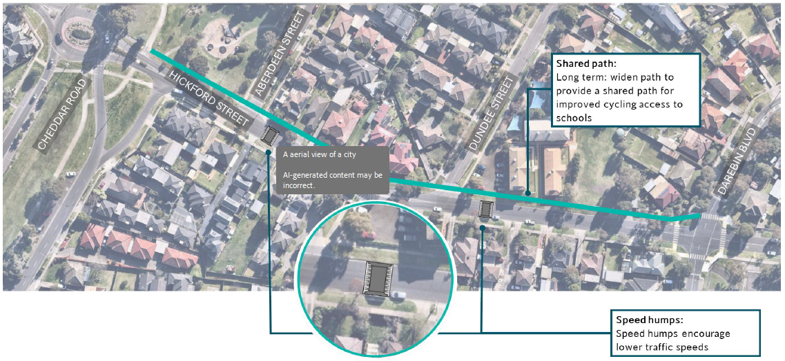 14. Hickford Street from Cheddar Road to Borrie Street 